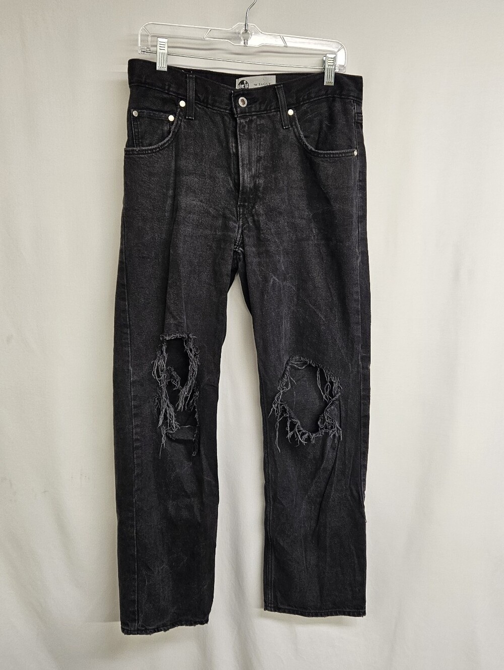 Levis SilverTab 1994' Baggy Boyfriend Jeans 29 X 31 Tag Black Distressed Loose